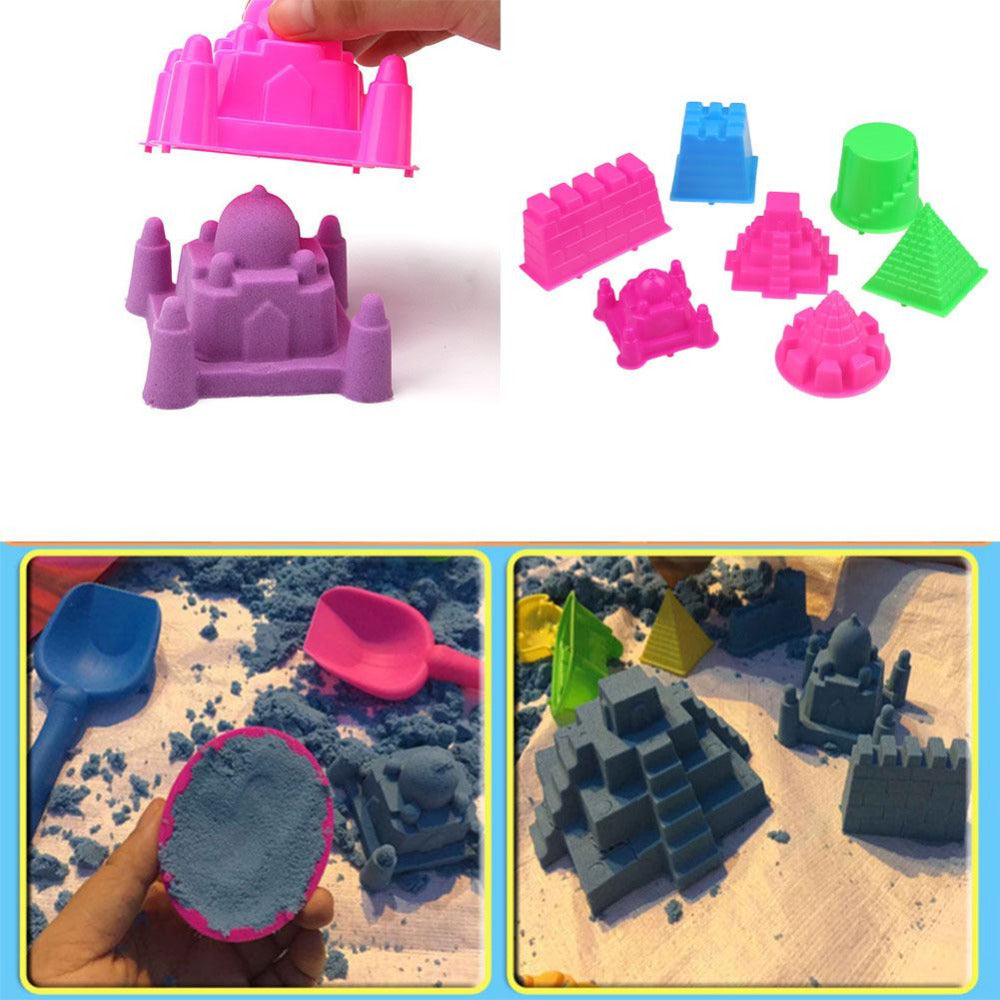 2016 Hot Sale 7Pcs/Set Large Size Portable Sandcastle Beach Sand Toy Castle Sand Mold For Children Building Sight