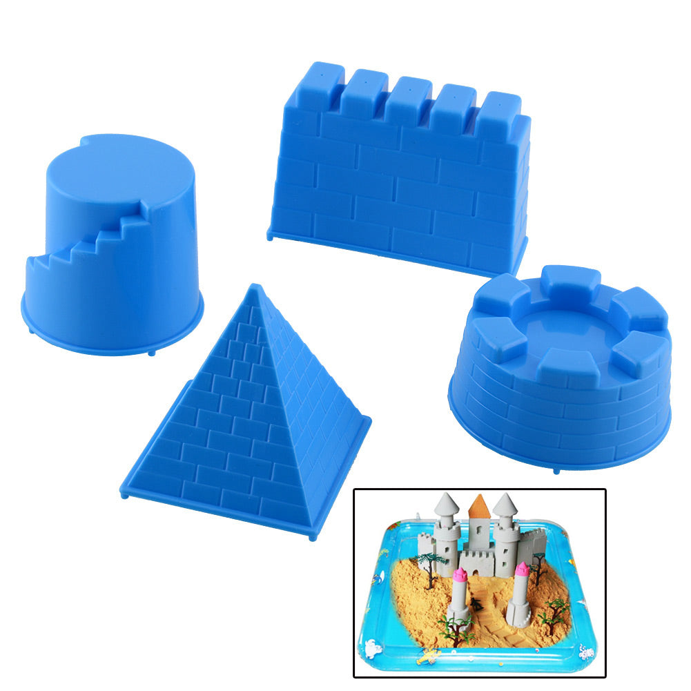 New Fantasty Portable 4pcs Castle Sand Toys Pyramid Sandcastle Sand Pit Water Toy Make Children Happy