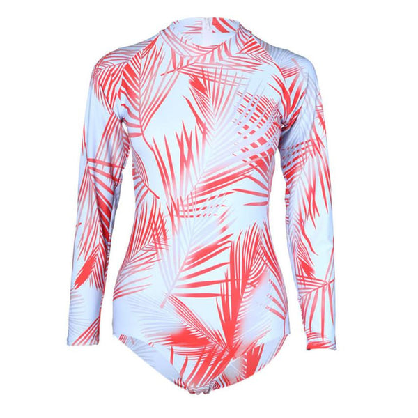 2017 Women Set Sunscreen Surfing Suit Push-Up Padded long sleeve Waterproof Print Bra Swimsuit #E0