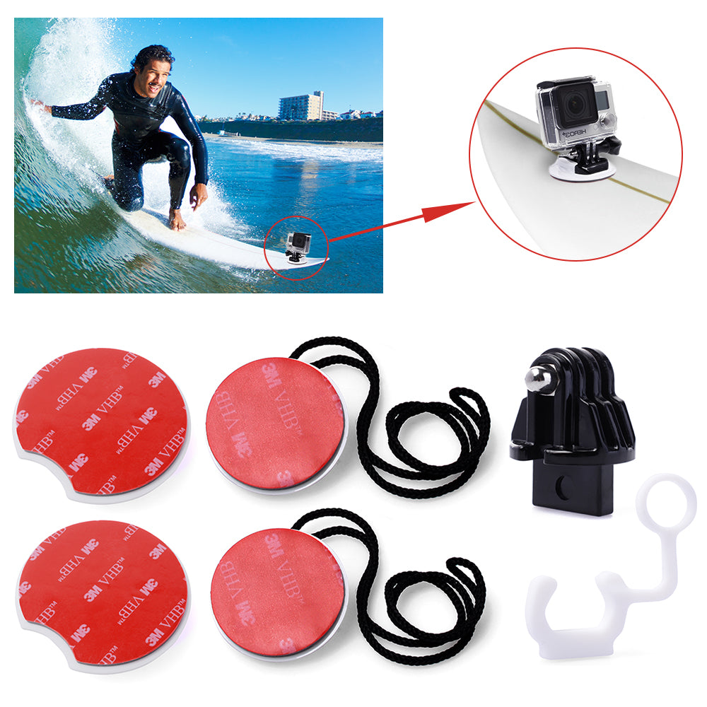 New Kit Surfing Surfboard Surf Pack Tethers Mounts for Gopro Hero 2 3 3+ 4 OS078+