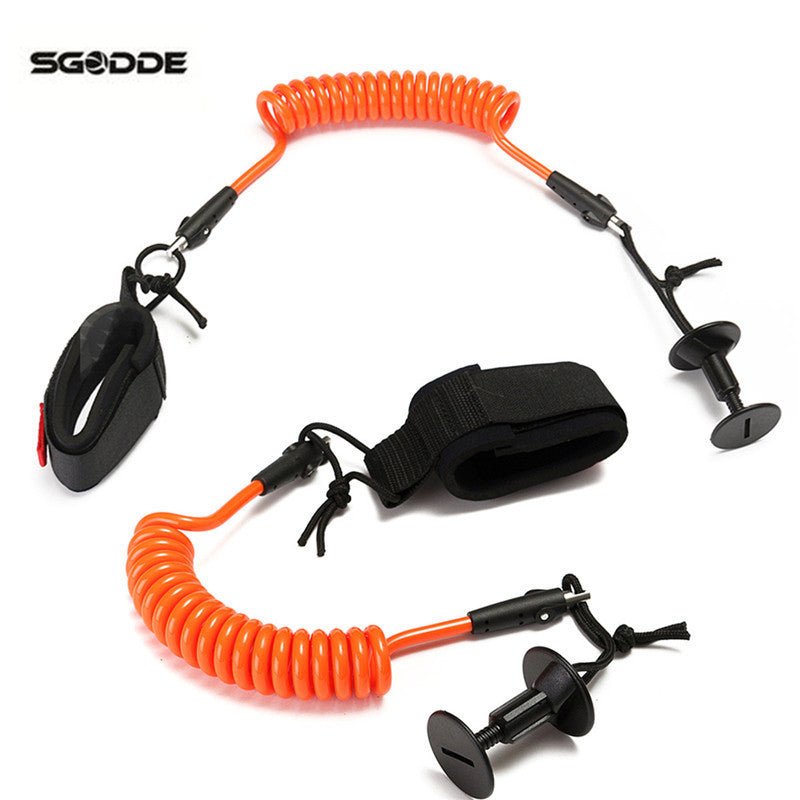 Surfing Bodyboard Surfboard Paddle Strap Kit Leash Wrist Ankle Safety Swivel Leash Adjustable Bodyboard Wrist Leash