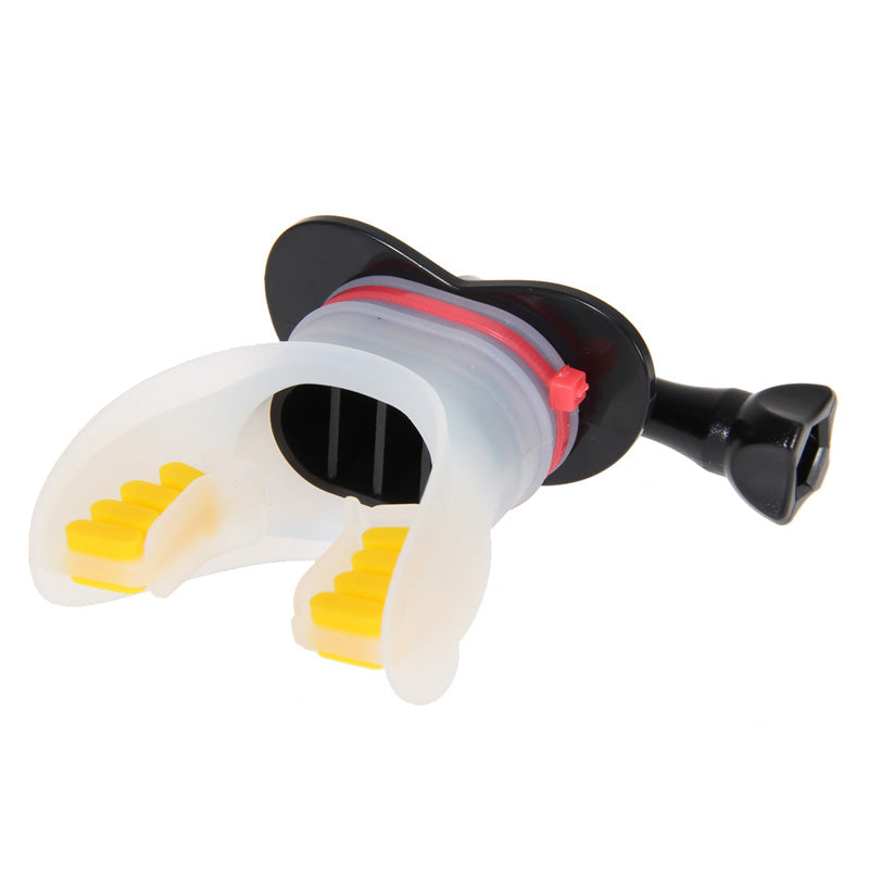 Surfing Skating Shoot Dummy Bite Mouth Mount Adapter + Buoy + Neck Lanyard for GoPro Hero 3/ 3+/ 4 Camera NI5L