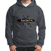 Gildan Hoodie (on man) Dark heather Eco Surf Puerto Rico