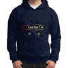 Gildan Hoodie (on man) Navy Eco Surf Puerto Rico