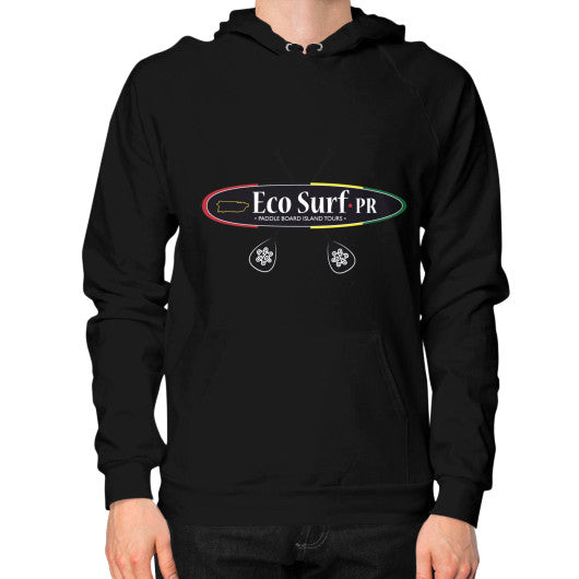 Hoodie (on man) Black Eco Surf Puerto Rico