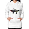 Hoodie (on woman) White Eco Surf Puerto Rico