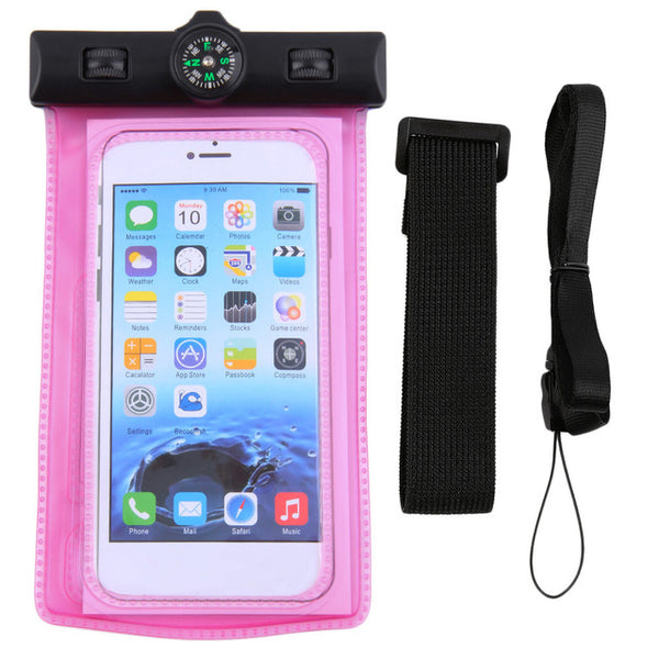 Hot Selling Compass Waterproof Transparent PVC Pouch Dry Bag Case Surf bag For iPhone 6 4.7''