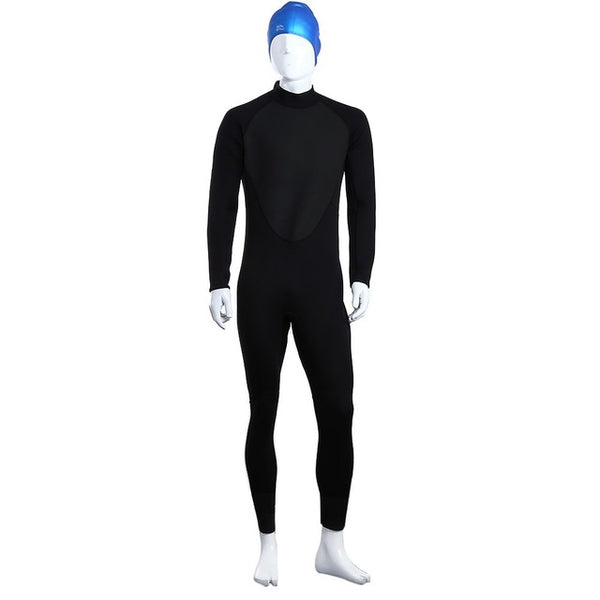 3MM Swimming Surfing Diving Wetsuit Full Bodysuit Swimsuit Round Neckline Jumpsuit Equipment