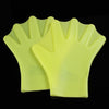 1Pair Swimming Webbed Gloves Adult Swimming Finger Fin Hand Paddle Wear Silicon Swimming Fins Swinning Assistant