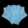 1Pair Swimming Webbed Gloves Adult Swimming Finger Fin Hand Paddle Wear Silicon Swimming Fins Swinning Assistant