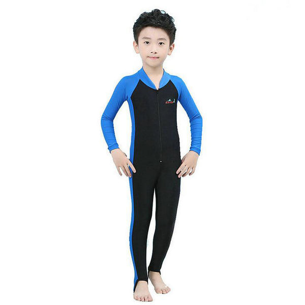 Children Lycra Conjoined Swim Wetsuit Block Uv Surf Bathing Suit Sea Diving Floating Snorkeling Clothing Swimsuit Sun Protection