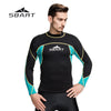 SBART 2mm Neoprene Men Swimming Snorkeling Wetsuit Swimwear Kite Surfing Long Sleeve Tops& T-Shirt Scuba Diving Beach Rash Guard