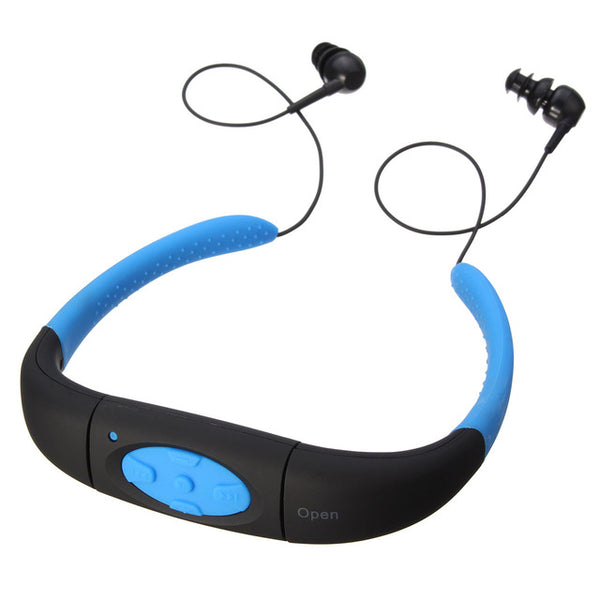 LEORY 4 Colors IPX8 Waterproof MP3 Player Headset Swimming Surfing SPA Diving Sports MP3 Player FM Radio Built in 4GB Memory