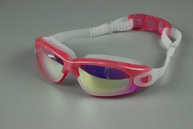 Men Women AntiFog Anti-UV Lens Eye Protector Swim Goggles Waterproof E