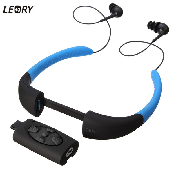 Best Arrival IPX8 Waterproof MP3 Player Headset Swimming Surfing SPA Diving Sports MP3 Player Built in 4GB Memory