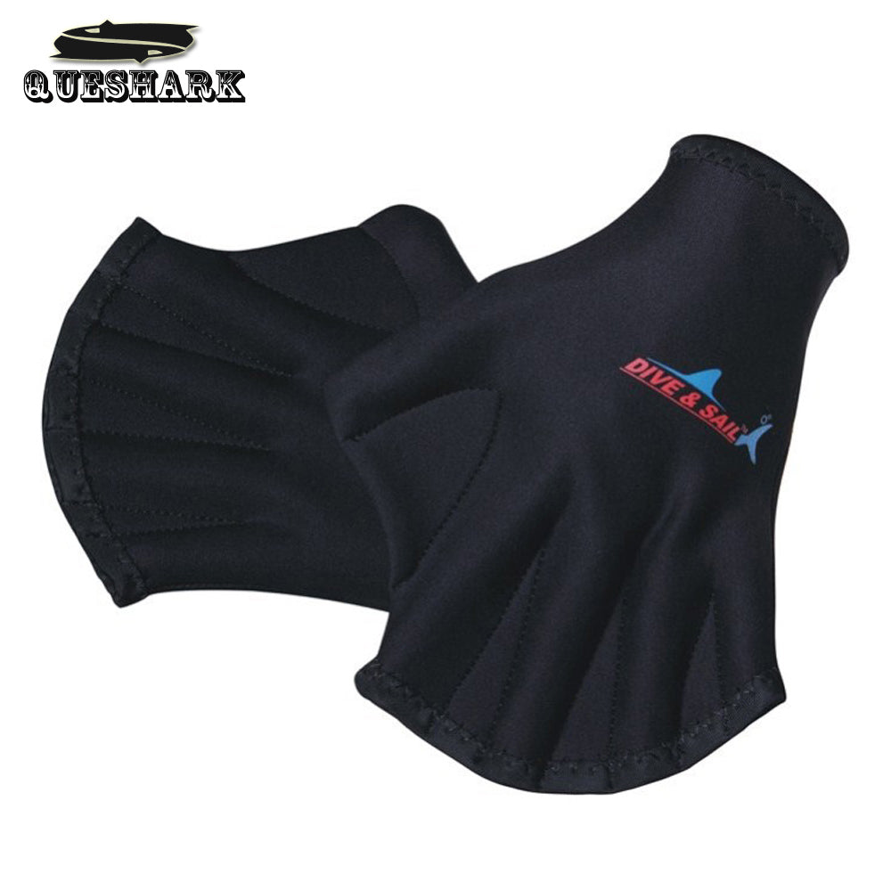1 Pair Sphere Fingerless Webbed Swimming Gloves Surfing Swim Sports Pa