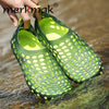 Merkmak 2016 Mens Sandals Breathable Summer Soft Flats Driving Chaussure Homme Fretwork Water Fishing Shoes Zapatos Masculino