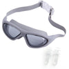 Sales Promotion Swim Goggle With Anti-Fog UV Protective Plain Mirrored Curve Lens For Adult wholesale