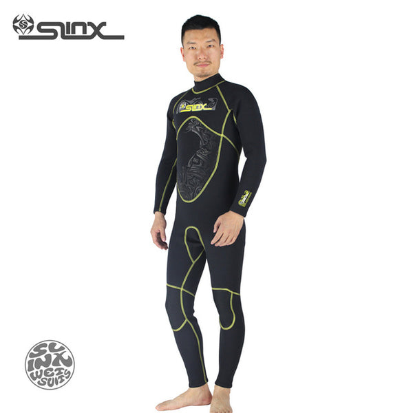 SLINX 3mm Neoprene Men Surfing Windsurfing Wetsuit Full Body Scuba Diving Suit Neoprene 3mm Suits For Men Wetsuit Neoprene