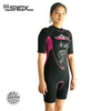 SLINX 3mm Neoprene Women Short Sleeve Scuba Diving Suit Swimwear Snorkeling Boating Swimming Windsurfing Wetsuit Surf Suit