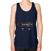Unisex Fine Jersey Tank (on man) Navy Eco Surf Puerto Rico