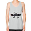 Unisex Fine Jersey Tank (on man) Silver Eco Surf Puerto Rico