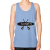 Unisex Fine Jersey Tank (on man) Tri-Blend Blue Eco Surf Puerto Rico