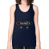 Unisex Fine Jersey Tank (on woman) Navy Eco Surf Puerto Rico