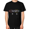 Unisex T-Shirt (on man) Black Eco Surf Puerto Rico