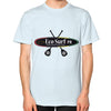 Unisex T-Shirt (on man) Light blue Eco Surf Puerto Rico