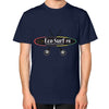 Unisex T-Shirt (on man) Navy Eco Surf Puerto Rico