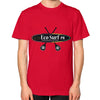 Unisex T-Shirt (on man) Red Eco Surf Puerto Rico