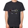 Unisex T-Shirt (on man) Tri-Blend Black Eco Surf Puerto Rico