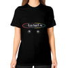 Unisex T-Shirt (on woman) Black Eco Surf Puerto Rico