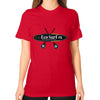 Unisex T-Shirt (on woman) Red Eco Surf Puerto Rico