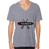 V-Neck (on man) Tri-Blend Grey Eco Surf Puerto Rico