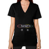 V-Neck (on woman) Black Eco Surf Puerto Rico