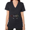 V-Neck (on woman) Tri-Blend Black Eco Surf Puerto Rico
