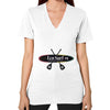 V-Neck (on woman) White Eco Surf Puerto Rico