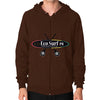 Zip Hoodie (on man) Brown Eco Surf Puerto Rico