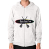 Zip Hoodie (on man) Tri-Blend Oatmeal Eco Surf Puerto Rico