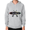 Zip Hoodie (on man) Tri-Blend Silver Eco Surf Puerto Rico