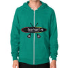 Zip Hoodie (on man) Tri-Blend Vintage Green Eco Surf Puerto Rico
