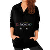 Zip Hoodie (on woman) Black Eco Surf Puerto Rico