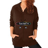 Zip Hoodie (on woman) Brown Eco Surf Puerto Rico