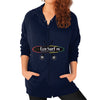 Zip Hoodie (on woman) Navy Eco Surf Puerto Rico