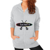 Zip Hoodie (on woman) Tri-Blend Silver Eco Surf Puerto Rico
